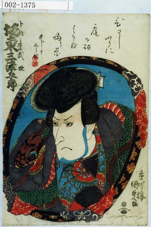 Utagawa Kunisada: 「卜部ノ季武 改 坂東三津五郎」 - Waseda University Theatre Museum