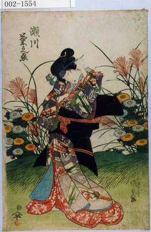 Estampe japonaise "「瀬川菊之丞」" par Utagawa Kunisada, 歌川国貞 (国貞〈1〉)