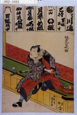 Estampe japonaise "「坂東簑作」" par Utagawa Kunisada, 歌川国貞 (国貞〈1〉)