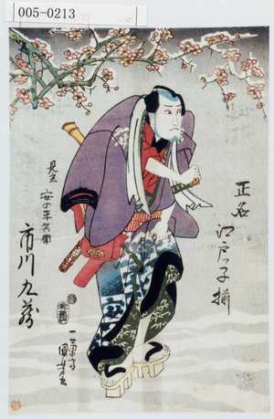 Utagawa Kuniyoshi: 「正名江戸っ子揃」「見立 安の平兵衛 市川九蔵」 - Waseda University Theatre Museum