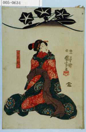 Utagawa Kuniyoshi: 「あこや」 - Waseda University Theatre Museum