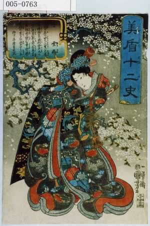 Utagawa Kuniyoshi: 「美盾十二史」「子 雪姫」 - Waseda University Theatre Museum
