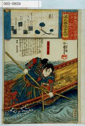 Utagawa Kuniyoshi: 「源氏雲浮世画合」「金王丸」 - Waseda University Theatre Museum