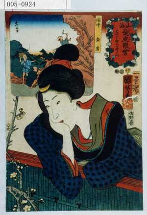 Japanese Print "「山海愛度図会 はやくひらかせたい」" by Utagawa Kuniyoshi, 歌川国芳 (国芳)