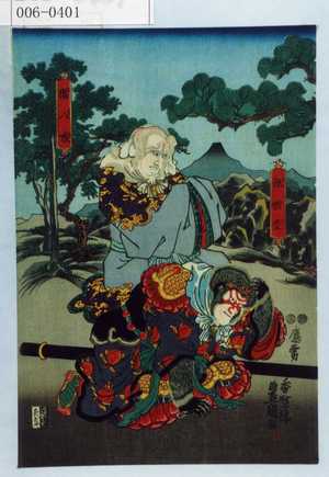 Utagawa Kunisada: 「孫悟空」「猪八戒」 - Waseda University Theatre Museum