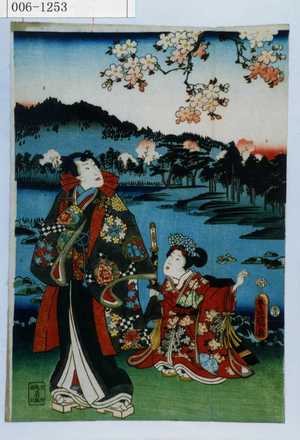 Unbetitelter japanischer Druck von Utagawa Toyokuni III, 歌川豊国〈3〉 (豊国〈3〉)