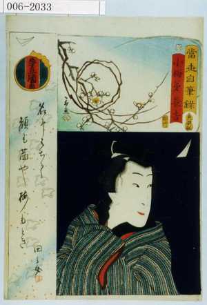 Utagawa Kunisada: 「当世自筆録」「小梅弟長吉」 - Waseda University Theatre Museum