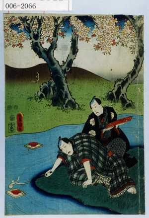 Unbetitelter japanischer Druck von Utagawa Toyokuni III, 歌川豊国〈3〉 (豊国〈3〉)