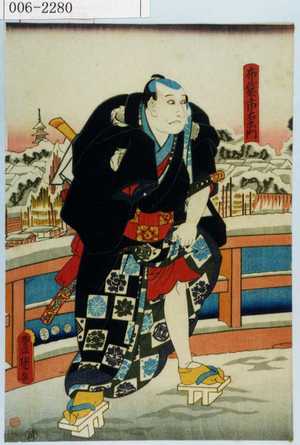 Japanese Print "「布袋市右衛門」" by Utagawa Toyokuni III, 歌川豊国〈3〉 (豊国〈3〉)