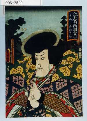Utagawa Kunisada: 「江戸名所図会 十九 丸山 犬山道節」 - Waseda University Theatre Museum