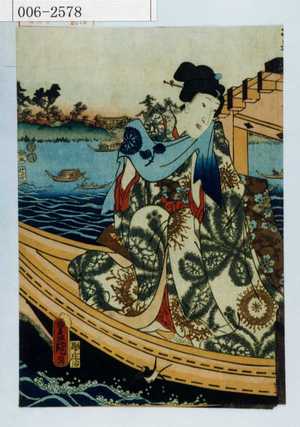 Unbetitelter japanischer Druck von Utagawa Toyokuni III, 歌川豊国〈3〉 (豊国〈3〉)