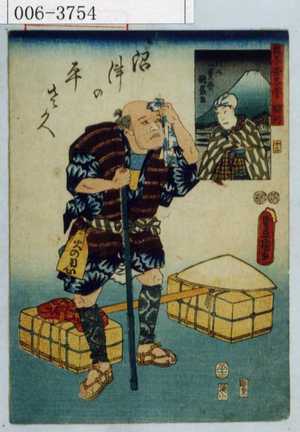 Utagawa Kunisada: 「国尽倭名誉 駿河」「沼津の平さく」 - Waseda University Theatre Museum
