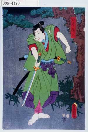 Utagawa Toyokuni III, 歌川豊国〈3〉 (豊国〈3〉)による浮世絵「「白井権八」」