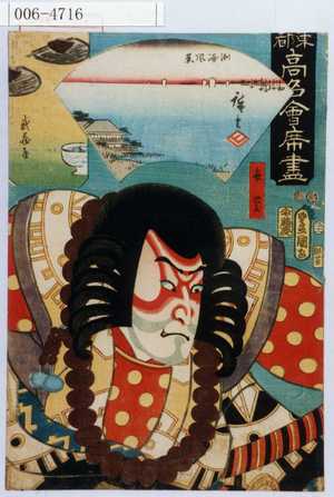 Utagawa Kunisada: 「東都高名会席尽」「弁慶」 - Waseda University Theatre Museum