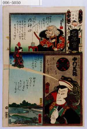 Utagawa Kunisada: 「江戸の花名勝会」「相馬の良門 中村芝翫」 - Waseda University Theatre Museum