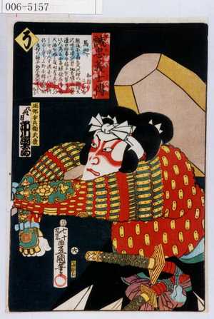 Utagawa Kunisada: 「誠忠義士伝」「堀部安兵衛武康 八代目市川団十郎」「そ」 - Waseda University Theatre Museum