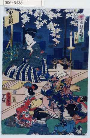 Utagawa Kunisada: 「其由縁十二時キ」「戌ノ刻」 - Waseda University Theatre Museum
