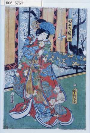 Estampe japonaise "「ゆめの桜姫」" par Utagawa Toyokuni III, 歌川豊国〈3〉 (豊国〈3〉)