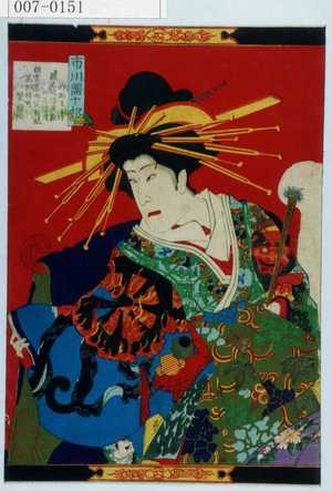 Toyohara Kunichika: 「市川団十郎」 - Waseda University Theatre Museum