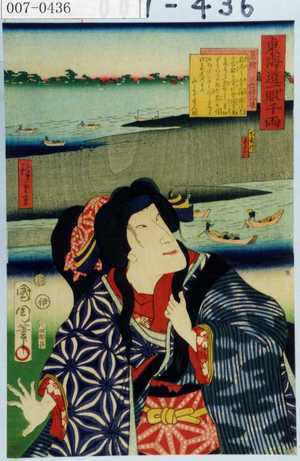 Toyohara Kunichika: 「東海道一ト眼千両」「見附 三作妹お辰」 - Waseda University Theatre Museum