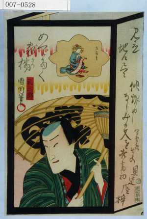 Toyohara Kunichika: 「見立地口尽」「礼三郎」 - Waseda University Theatre Museum