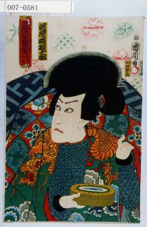 Toyohara Kunichika: 「俳優白浪当立物 左島天角」「河原崎権十郎」 - Waseda University Theatre Museum