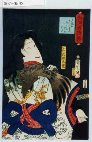 Toyohara Kunichika: 「新洞水語伝」「沢村田之助」 - Waseda University Theatre Museum