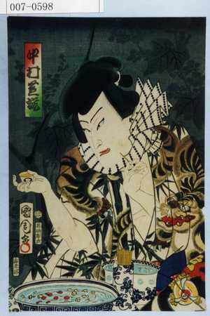 Toyohara Kunichika: 「中村芝翫」 - Waseda University Theatre Museum