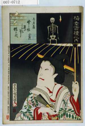 Toyohara Kunichika: 「梅幸百種之内」「局岩藤」 - Waseda University Theatre Museum