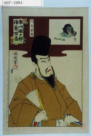 Toyohara Kunichika: 「市川団十郎演芸百番」「内府重盛」 - Waseda University Theatre Museum