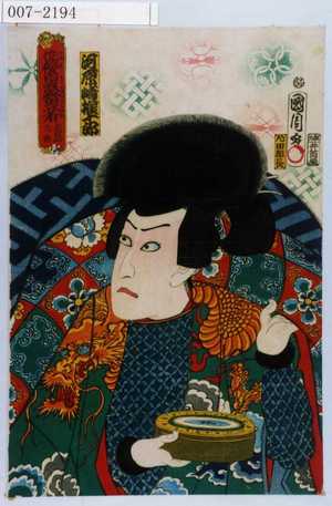 Toyohara Kunichika: 「俳優白浪当立者 左島大角」「河原崎権十郎」 - Waseda University Theatre Museum