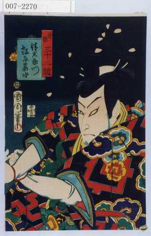 Toyohara Kunichika: 「善悪三十二鏡」「伴左衛門 坂東薪水」 - Waseda University Theatre Museum