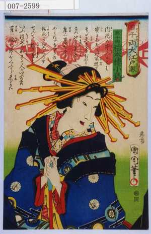 Toyohara Kunichika: 「日千両大江戸賑」「廓千両 稲本楼小稲」 - Waseda University Theatre Museum