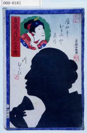 Ochiai Yoshiiku: 「真写月花之姿絵」 - Waseda University Theatre Museum