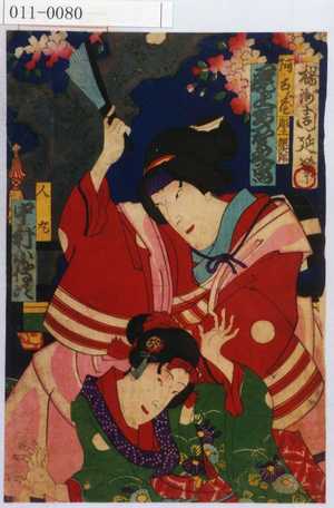 Toyohara Chikanobu: 「阿古屋 尾上多賀之丞」「人丸 中村小伝次」 - Waseda University Theatre Museum