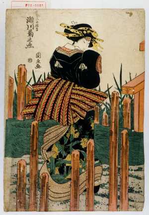 Japanese Print "「げい子照吉 瀬川菊之丞」" by 国直