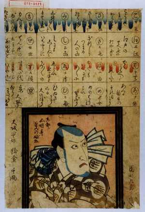 Kano Shugen Sadanobu: 「団七九郎兵衛」「大坂にての給金千両」 - Waseda University Theatre Museum