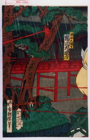 Utagawa Kunisada: 「池田大隅守 市川左団次」 - Waseda University Theatre Museum