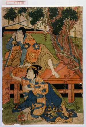 玉国: 「犬清 中村芝翫」「娘ちさと 中村松江」 - Waseda University Theatre Museum