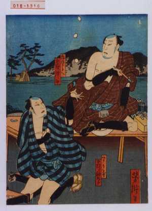 Japanese Print "「弥次郎兵衛 中村仲助」「すり蔵 中むら駒五郎」" by Utagawa Yoshitaki, 歌川芳滝 (芳滝)