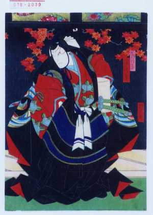 Utagawa Yoshitaki: 「朝比奈 嵐璃寛」 - Waseda University Theatre Museum