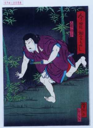 Utagawa Yoshitaki: 「今昔相宿はなし」「亀四郎」 - Waseda University Theatre Museum