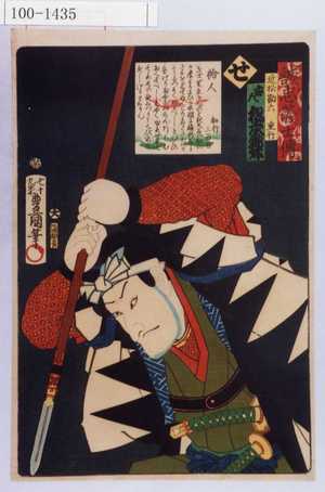 Utagawa Kunisada: 「誠忠義士伝 せ 近松勘六重行 古人松本錦升」 - Waseda University Theatre Museum