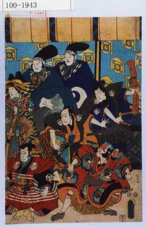 Estampe japonaise "−" par Utagawa Toyokuni III, 歌川豊国〈3〉 (豊国〈3〉)