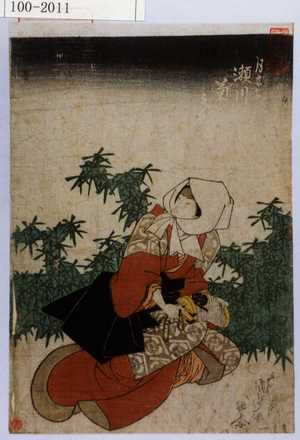 Estampe japonaise "「月さよ 瀬川菊之丞」" par Utagawa Kunisada, 歌川国貞 (国貞〈1〉)