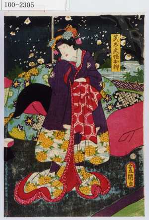 Utagawa Kunisada: 「武太夫娘お柳」 - Waseda University Theatre Museum