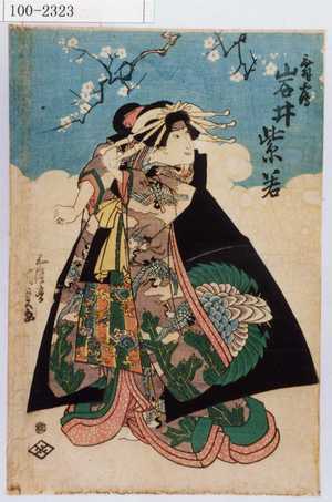 Estampe japonaise "「舞鶴 岩井紫若」" par Utagawa Kunisada, 歌川国貞 (国貞〈1〉)