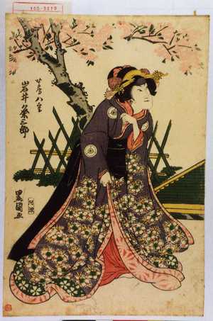 Utagawa Toyokuni I: 「女房八重 岩井粂三郎」 - Waseda University Theatre Museum