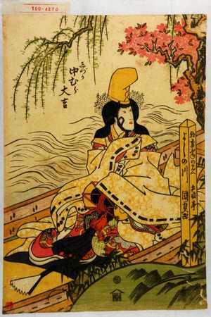 Japanese Print "「しづか 中村大吉」" by Utagawa Kunisada, 歌川国貞 (国貞〈1〉)