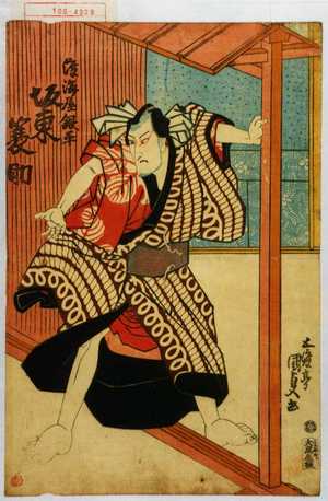 Utagawa Kunisada, 歌川国貞 (国貞〈1〉)による浮世絵「「渡海屋銀平 坂東蓑助」」